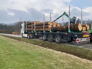 Sattelzug der Flotte im Einsatz